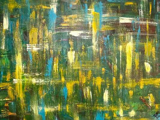 Layers of Blur-Mounted Canvas-Sam Berg Studio-SAM BERG STUDIO